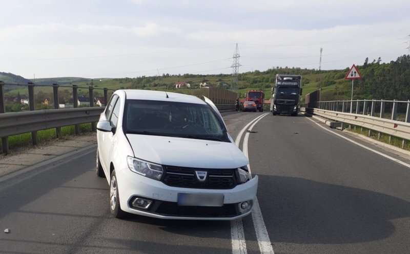 ACCIDENT la Cluj pe breteaua de urcare pe autostrada A3