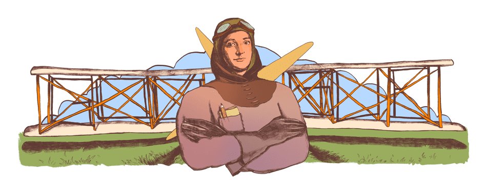 Un doodle realizat de o clujeancă este folosit de Google în pagina de căutare cu ocazia a 135 de ani de la nașterea primei femei aviator din România
