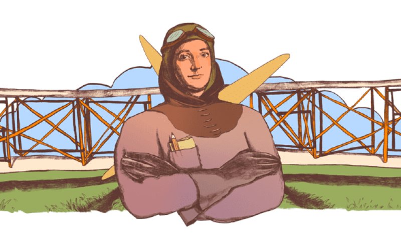 Un doodle realizat de o clujeancă este folosit de Google în pagina de căutare cu ocazia a 135 de ani de la nașterea primei femei aviator din România