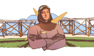Un doodle realizat de o clujeancă este folosit de Google în pagina de căutare cu ocazia a 135 de ani de la nașterea primei femei aviator din România