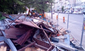 Gheretele de la ”Cocoșul de Aur” din Mănăștur au fost demolate. Stația CTP e tot acolo