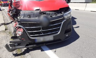 Accident la intrare în Turda dinspre Cluj. Trafic îngreunat