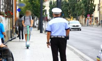 Razie în trafic în Cluj-Napoca și zona metropolitană. În vizor, trotinetiștii și bicicliștii/ Amenzi de mii de euro în doar două ore