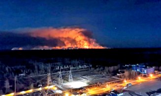 ANM: Un nor de fum din zona centralei nucleare de la Cernobîl se apropie de nordul Mării Negre