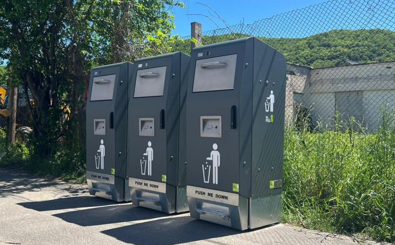 A treia stație de pubele inteligente a fost instalată la Florești. Unde este amplasată