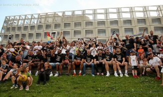 Petrecere pe platoul Sălii Polivalente, alături de jucătorii de la U-BT Cluj-Napoca