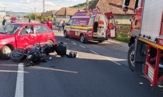 ACCIDENT în Cluj: Un motociclist a primit primul ajutor de la două asistente UPU, aflate în timpul liber