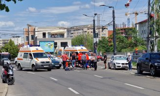 Accident cu biciclist la podul Traian
