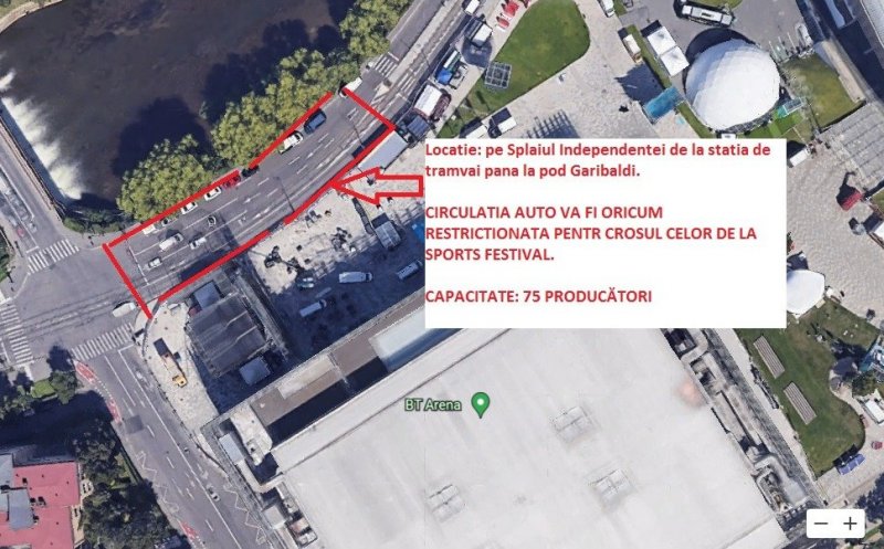 Piața volantă de lângă Parcul Stadion va fi mutată în acest weekend