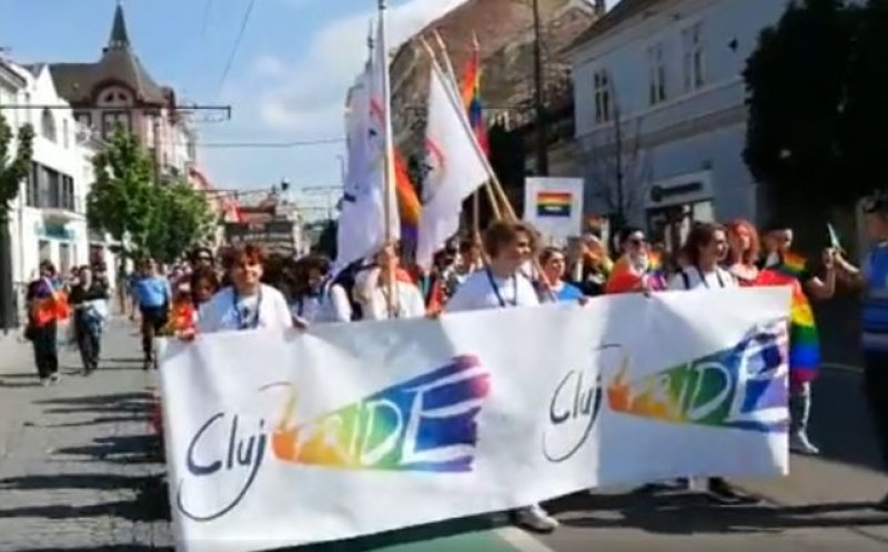 PRIDE, marș cu două mii de persoane prin centrul Clujului