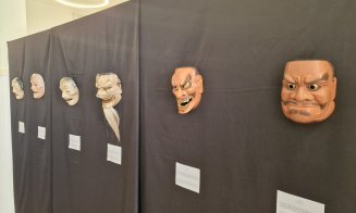 Măștile japoneze expuse la Sibiu în cadrul Festivalului Internațional de Teatru. Vezi cum arată cele 40 de fețe