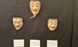 Măștile japoneze expuse la Sibiu în cadrul Festivalului Internațional de Teatru. Vezi cum arată cele 40 de fețe