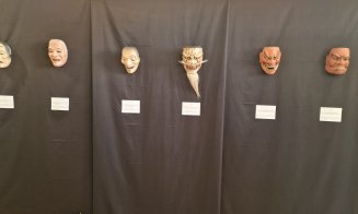 Măștile japoneze expuse la Sibiu în cadrul Festivalului Internațional de Teatru. Vezi cum arată cele 40 de fețe
