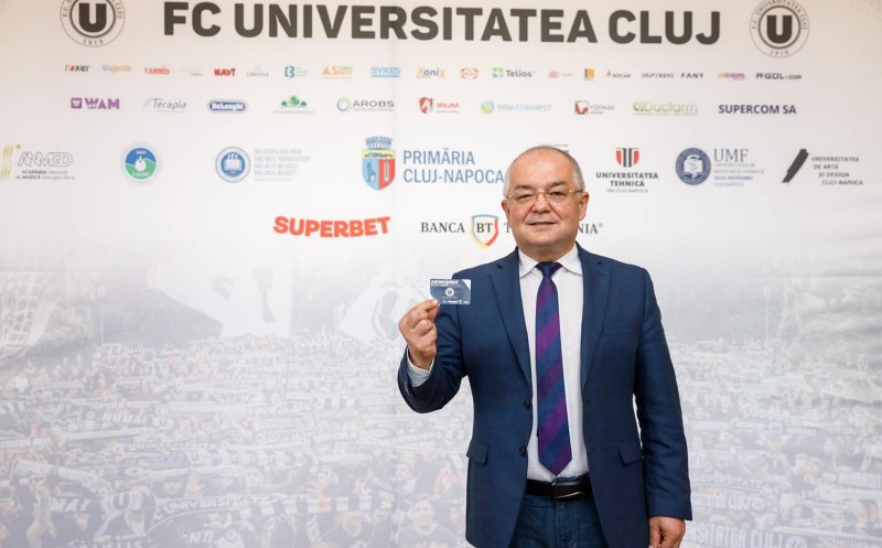 Emil Boc, abonat la meciurile Universității Cluj în sezonul 2022-2023