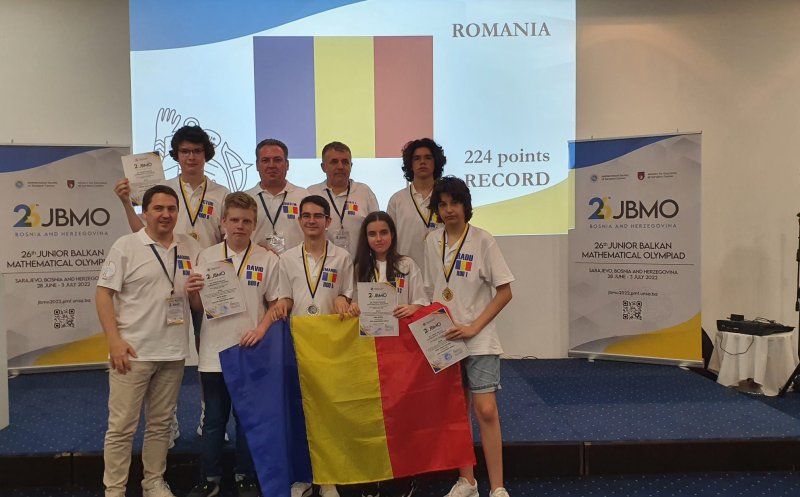 România, locul I pe națiuni la Olimpiada Balcanică de Matematică pentru Juniori