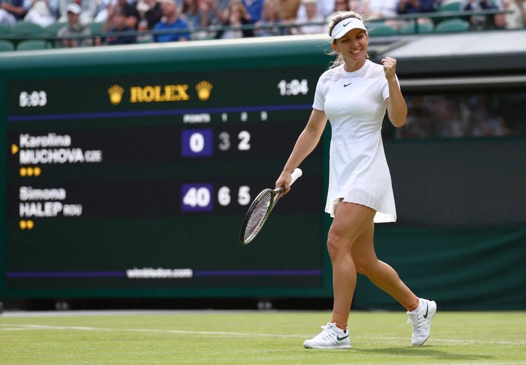 Simona Halep, calificare fără emoții în "careul de ași" la Wimbledon