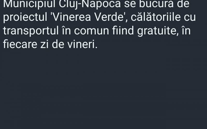 Aplicația de bilete a CTP Cluj nu mai încasează bani de „Vinerea Verde”