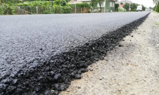 Un nou drum județean din Cluj se asfaltează. Face legătura cu Bistrița-Năsăud
