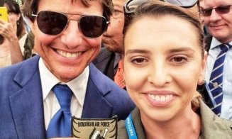 Tom Cruise, fotografie cu un căpitan român la RIAT, cel mai mare show aviatic din lume