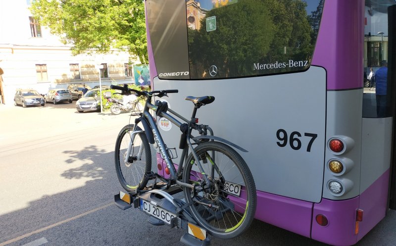 Clujul a ratat succesul rastelurilor pentru biciclete de pe autobuzele CTP