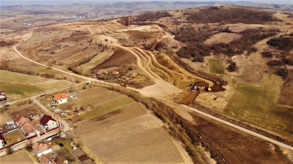 Umbrărescu a reluat lucrările pe Autostrada Transilvania