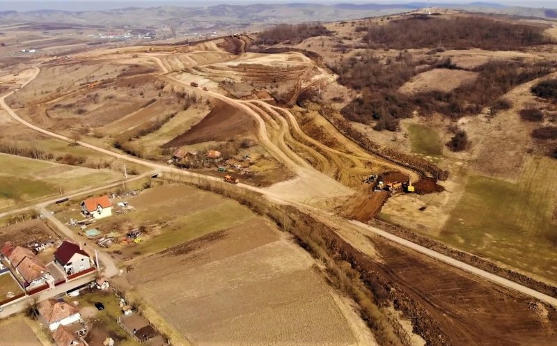 Umbrărescu a reluat lucrările pe Autostrada Transilvania