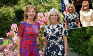 Jill Biden în pană de rochii? Rochia de la întâlnirea cu Oleana Zelenka, la Casa Albă, e aceeași pe care a purtat-o în România, la o întâlnire cu Carmen Iohannis