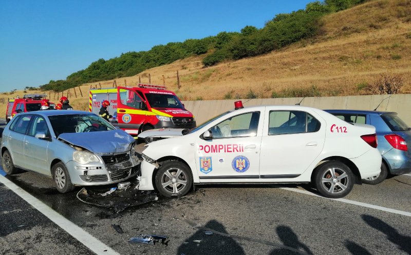 Accident pe centura Apahida. Trei mașini implicate, una de la ISU/ Un rănit