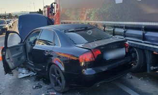 Accident cu 6 mașini în Florești. Traficul, blocat zeci de minute