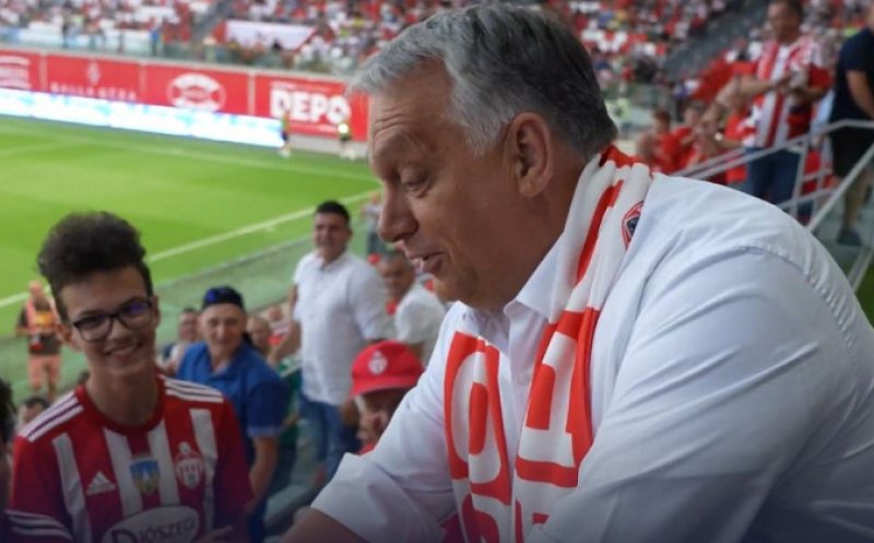 Surpriză în tribunele de la Sfântu Gheorghe. Premierul maghiar Viktor Orban a venit să-i vadă pe cei de la Sepsi