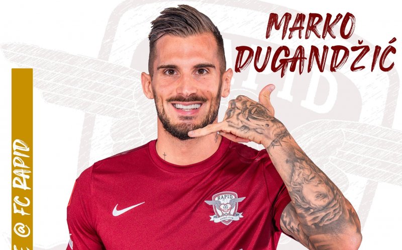 Marko Dugandzic, prezentat oficial de Rapid: "Am decis să vin pentru a avea mai multe oportunități să joc"
