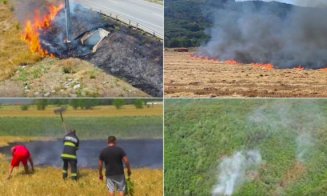 Incendii devastatoare au izbucnit în toată ţara. Sute de hectare au ars în două zile