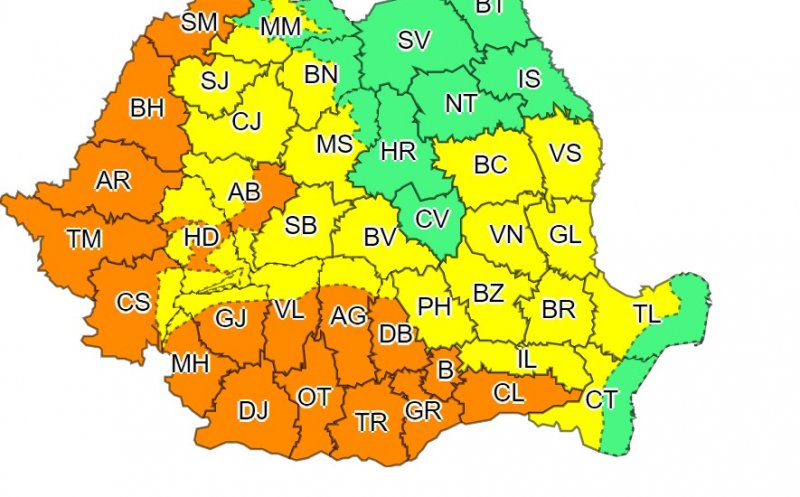 Nu scăpăm de caniculă! Cod GALBEN și PORTOCALIU, săptămâna aceasta