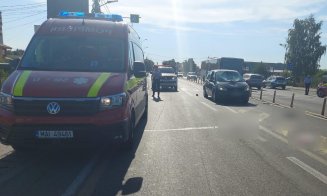 Spulberat pe trecerea de pietoni pe o stradă intens circulată din Cluj-Napoca