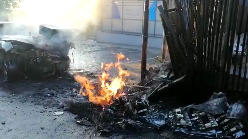 Pericol de EXPLOZIE pe Calea Turzii! Un șofer beat a avariat branșamentele de GAZ și ELECTRICITATE