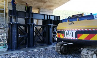 Lucrările la podul din Gilău se apropie de final. Tișe: „În câteva zile reluăm circulația”