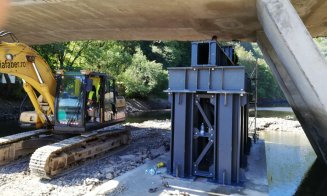 Lucrările la podul din Gilău se apropie de final. Tișe: „În câteva zile reluăm circulația”