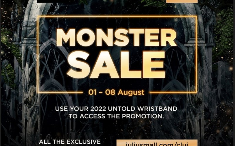 Mergi la UNTOLD? Iulius Mall Cluj dă start campaniei Monster Sale pentru festivalieri