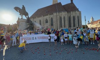 Mesajul ucrainenilor refugiați la Cluj de ororile războiului condus de Putin: „Rusia e un stat terorist/Mulțumim, România!”