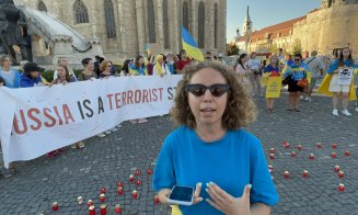 Mesajul ucrainenilor refugiați la Cluj de ororile războiului condus de Putin: „Rusia e un stat terorist/Mulțumim, România!”