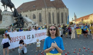 Mesajul ucrainenilor refugiați la Cluj de ororile războiului condus de Putin: „Rusia e un stat terorist/Mulțumim, România!”