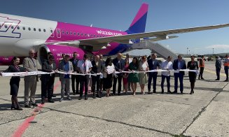 Un nou avion la AEROPORTUL din CLUJ. Wizz Air a inaugurat cea de a VII-a aeronavă. Ciceo: „Avem un nou record absolut”