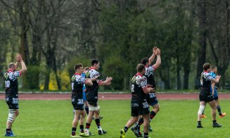 Rugbiștii de la CS "U" Cluj se pregătesc pentru debutul în play-out-ul Ligii Naționale