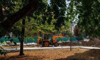 IMAGINI de pe șantierul Parcului Ștefan cel Mare. Devine spațiu multifuncțional pentru organizarea de evenimente