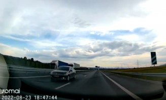 Bunic de 72 de ani, pe contrasens, pe Autostrada A10 Sebeș – Turda. Mai mulți șoferi au sunat la 112