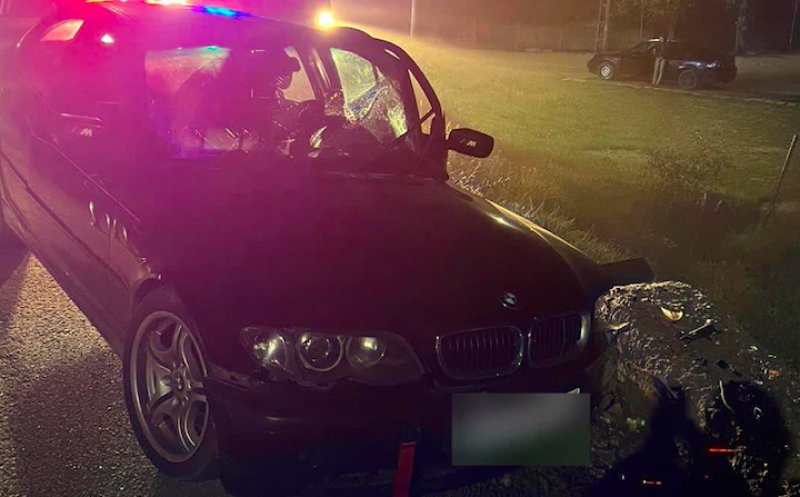 Accident grav la Cluj! Un tânăr de 27 de ani a intrat într-un cap de pod