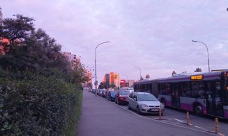 LIBER pe Calea Mănăștur la ora 7 dimineața în prima zi de școală