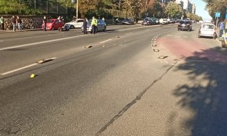 Motociclist lovit de mașină în Mănăștur