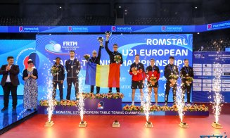 Cluj-Napoca: România câștigă titlul european la dublu mixt, la Europenele U-21 de tenis de masă