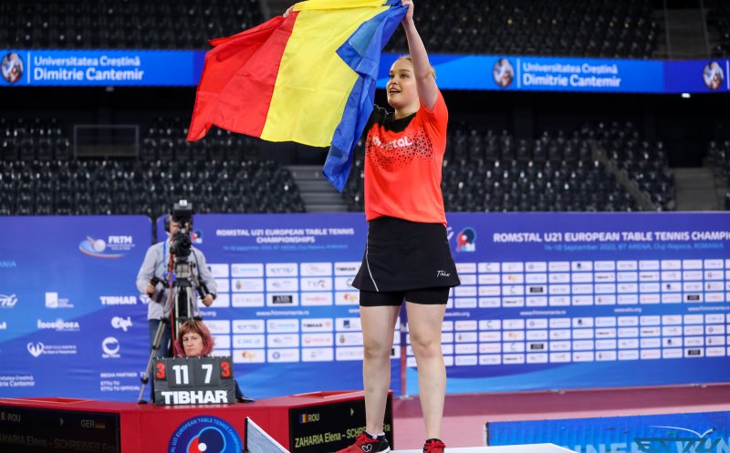 Cluj: AUR pentru România la Europenele U-21 de tenis de masă / Primarul Boc a înmânat medaliile